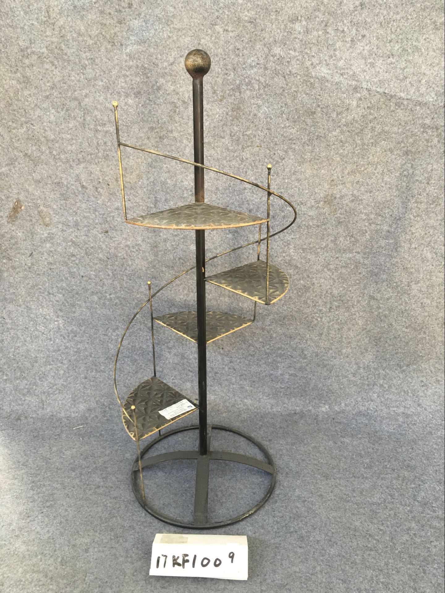 decorative metal shelf stand