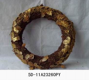 Christmas rattan wreath